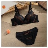 ราคา Bra Set Top anti sagging underwear for women thin bra with steel rings sexy gathered bra (21487531420)