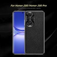 ราคา เคสสําหรับ Honor 200 Pro 200Pro Honor200 Pro Honor200Pro 5G 2024 เคสโทรศัพท์แนวตั้ง grain ขอบนุ่มปลอกกันกระแทก Electroplated ทนต่อการขีดข่วนฝาครอบป้องกัน (24432910014)