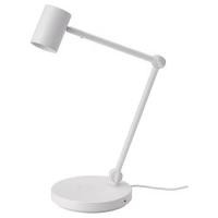 ราคา IKEA อิเกีย ของแท้ NYMÅNE นีโม้เนอ โคมไฟโต๊ะทำงาน พร้อมที่ชาร์จไร้สาย ขาว (28353887651)