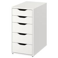 ราคา IKEA อิเกีย ของแท้ แท้ ALEX อเล็กซ์ ตู้ลิ้นชัก ขาว 36x70 ซม (28254160521)