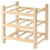 ราคา IKEA อิเกีย ของแท้ อิเกียชั้นวางขวดไวน์ HUTTEN ฮุทเท่น 9 ขวด ไม้จริง ชั้นวางขวดไวน์ไม้อิเกียแท้ (27104157953)