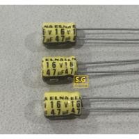 ราคา ชุด 3ตัว Elna 47uF 16v ตัวเก็บประจุ อิเล็กทรอไลท์ คาปาซิเตอร์ Capacitor (7958239945)