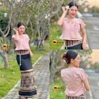 ราคา มาจ้ารุ่นนี้ต้องไม่พลาดชุดไทยประยุกต์ผสมผสานกันงานไทลื้อไทเขินใส่แมทกันยกเชตคือสวยจึ้งมากใส่เข้าวัดทำบุญออกงานสวยสุดๆ (21196447415)
