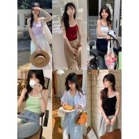 ราคา ST850 เสื้อสายเดี่ยว สีพื้น น่ารักสไตล์เกาหลี ป้าย Miss sumey (23511877609)