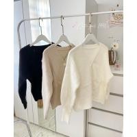 ราคา ST889 คาร์ดิแกนไหมพรมสีพื้น สไตล์เกาหลี (23511878560)