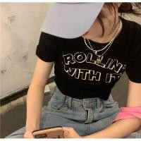 ราคา ST666 ROLLIN WITH IT เสื้อครอปสั้นสีดำสไตล์วินเทจ (22611872583)