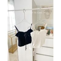 ราคา ST1070 สายเดี่ยวแต่งระบาย ผูกโบว์ งานป้าย Miss sumey (25378548674)