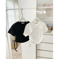 ราคา ST1051 เสื้อครอปเว้าอก รูดเอวข้าง ป้าย SIWA (22787359375)