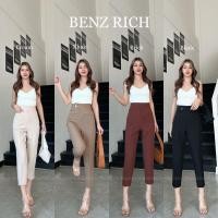 ราคา ลด45 โค้ดBENZ7J กระเป๋าปืน 2กระดุมสี 8ส่วนกระบอกเล็ก กางเกงแฟชั่นกางเกงทำงาน (20271543326)