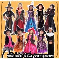 ราคา พร้อมส่ง จากกรุงเทพ ชุดฮาโลวีนเด็ก ชุดแม่มด ชุดแวมไพร์ คอสเพลย์ฮาโลวีน (19347701880)