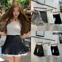 ราคา Lady jeans 107 K กระโปรงสั้นทรงเทนนิส 2ชั้น มีซับใน เอวยางยืด ผู้หญิง พร้อมส่ง 3 สี (26903871740)