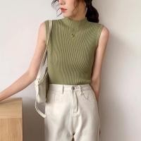ราคา Lady Girl 396 AG เสื้อไหมพรมเเขนกุดผ้าร่องเล็ก เสื้อเเฟชั่นคอเต่าสไตเกาหลี (11078930173)