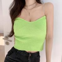 ราคา Lady Girl 6839 MGO เสื้อขอปสายเดียว เสื้อแฟชั่นสายเดี่ยวแต่งสายคล้องเพชรพร้อมกระดุมมุก 1 เม็ดด้านขวา (8950795648)