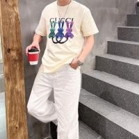 ราคา กุชชี่2024 ฤดูร้อนสไตล์ใหม่แขนสั้นผู้ชายผู้หญิงเสื้อยืดสไตล์เดียวกัน (28453521385)