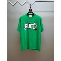 ราคา Gucci2024 เสื้อยืดแขนสั้นคอกลมฤดูร้อน Unisex (28203207964)