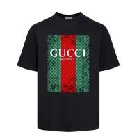 ราคา กุชชี่2024 สินค้าใหม่ฤดูร้อนแขนสั้นเสื้อยืดผู้ชายผู้หญิงเดียวกันด้านบน (28203207926)