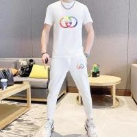 ราคา กุชชี่2024 ฤดูร้อนสไตล์ใหม่ผู้ชายผู้หญิงสไตล์เดียวกันแขนสั้นเสื้อยืดกางเกงสูทสองชิ้น (27653296637)