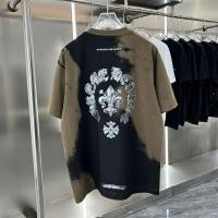ราคา Chrome Hearts2024 เสื้อยืดแขนสั้นสไตล์ใหม่ผู้ชายผู้หญิงสไตล์คู่รัก (27453348532)