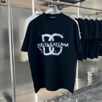 ราคา Dolce Gabbana2024 สินค้าใหม่ฤดูร้อนแขนสั้นเสื้อยืดผู้ชายผู้หญิงเดียวกันด้านบน (27004049514)
