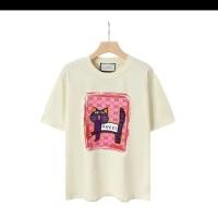 ราคา กุชชี่2024 ฤดูร้อนสไตล์ใหม่แขนสั้นผู้ชายผู้หญิงเสื้อยืดสไตล์เดียวกัน (26703519962)