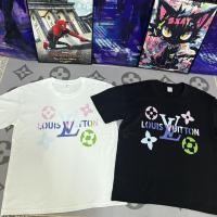 ราคา Louis Vuitton 2024 เสื้อยืดแขนสั้นฤดูร้อนสไตล์ใหม่ผู้ชายผู้หญิงสไตล์เดียวกันหลวมด้านบน (26203259133)