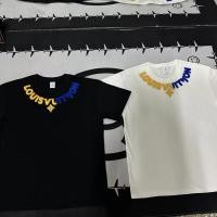 ราคา Louis Vuitton 2024 เสื้อยืดแขนสั้นฤดูร้อนสไตล์ใหม่ผู้ชายผู้หญิงสไตล์เดียวกันหลวมด้านบน (26203258963)