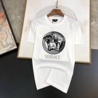 ราคา Versace2024 สินค้าใหม่ Summer Men Women Same Style Round Neck Short Sleeve T Shirt polo (26103259051)