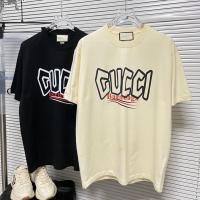 ราคา กุชชี่2024 สไตล์ใหม่ฤดูร้อนแขนสั้นผู้ชายผู้หญิงสไตล์เดียวกันเสื้อยืด (25232842329)