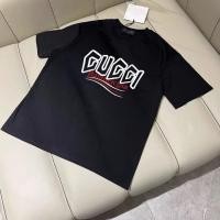 ราคา กุชชี่2024 สไตล์ใหม่ฤดูร้อนแขนสั้นผู้ชายผู้หญิงสไตล์เดียวกันเสื้อยืด (24932842302)