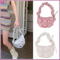 ราคา กระเป๋าสะพายข้าง สีเงิน จีบเมฆ สีพื้น สไตล์เกาหลี สไตล์ผู้หญิง (29103747027)
