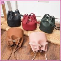 ราคา กระเป๋าทรงถังลายลิ้นจี่แฟชั่นสไตล์เกาหลีอเนกประสงค์สีทึบกระเป๋าสะพายขนาดเล็ก (26453273660)