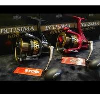 ราคา RYOBI ECUSIMA รอกสปินนิ่ง เบรคหนัก สีแดง สีดำ (29454281247)