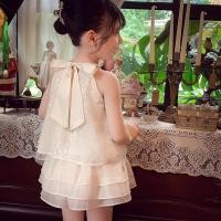 ราคา สาวชุดฤดูร้อน2024สไตล์ใหม่แฟชั่นเด็กตาข่ายชุดสองชิ้นเด็กสาวฝรั่งเศสชาแนลกางเกงขาสั้นสูท (28904252395)