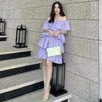 ราคา เดรส flat2112 สีม่วง ไม่มีตำหนิ (15362736141)