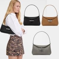 ราคา พร้อมสต็อกเดิมแท้ 100 Longchamp Roseau S Hobo 10230HPN กระเป๋าถือผู้หญิง Cowhide หนังไหล่กระเป๋า Crossbody bag Tote bag Sling bag (27554180277)