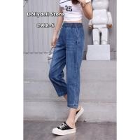 ราคา กางเกงยีนส์ผู้หญิงแฟชั่นทรง 5 ส่วนดอลลี่ รุ่น 988 5 เอวยางยืด เนื้อผ้าคุณภาพดียืดได้เยอะใส่สบาย ทรงสวย (28850898126)