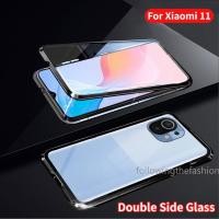 ราคา เคสโทรศัพท์มือถือกระจกนิรภัย แบบฝาพับ สองด้าน 360 องศา สําหรับ Xiaomi 11 Lite 5G NE Mi 11 Pro Ultra 11T Pro 4G ฝาครอบด้านหลัง กันกระแทก แบบเต็มรูปแบบ (23133036318)
