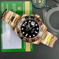 ราคา พร้อมส่ง swiss R7 1 1 นาฬิกาข้อมือ RL GMT Rosegold 40mm เครื่องAutomatic ตรงตามรูป100 (25219304128)