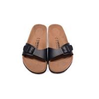 ราคา Birkenstock Madrid BF Dark Brown Unisex Sandals 40391 หนังสีดํา เอเชีย สีแดง (28003053000)