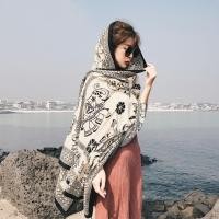 ราคา ผ้าพันคอ ผ้าฝ้าย และผ้าลินิน พิมพ์ลายช้าง ป้องกันแดด แฟชั่นฤดูร้อน สําหรับผู้หญิง (25857397039)