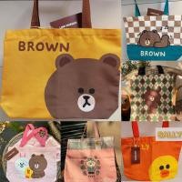 ราคา พร้อมส่ง กระเป๋าผ้าไลน์เฟรนด์ หมีบราวน์ Line Friends TOTE (19650974611)