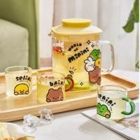 ราคา กาน้ำชาและแก้ว แก้วดื่มใช้ได้ร้อนเย็น เหยือกมีกรองชา (18387417033)