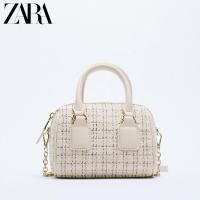 ราคา Zara กระเป๋าถือ กระเป๋าสะพายไหล่ ผ้าทวีต ทรงหมอน สําหรับสตรี 16806810202 (16706149790)