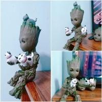 ราคา Model Baby Groot โมเดล กรูท กรูธ Guardians of the Galaxy Groot groot Little Treeman Baby HT 1 1 Movable Boxed Figure (5771619217)