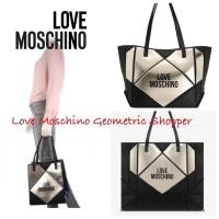 ราคา กระเป๋าสะพายไหล่ ใบใหญ่ ของแท้ Love Moschino Geometric Shopper With Logo In Black กระเป๋าแบรนด์ดังสไตล์เก๋ไก๋สุดเปรี้ยว (9563620061)