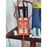 ราคา กระเป๋าสะพายข้าง ใส่มือถือTory Burch Miller Leather Canvas Crossbody Phone Case (23621377306)