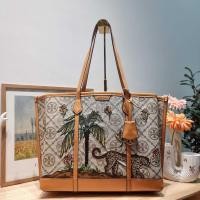 ราคา กระเป๋าสะพาย TORY BURCH PERRY EMBROIDERED T MONOGRAM TRIPLE COMPARTMENT TOTE BAG (23052530028)