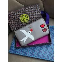 ราคา กระเป๋าสตางค์ กระเป๋าเงิน ของแท้ Tory burch description peace embellished zip continental wallet (9755758652)
