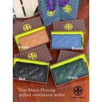 ราคา กระเป๋าเงิน ของแท้ พร้อมกล่อง Tory Burch Fleming quilted continental wallet อีกหนึ่งไอเทม Must Have (9603404925)