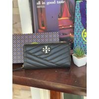 ราคา กระเป๋าสตางค์ TORY BURCH Kira Chevron Zip Continental Wallet (9507360462)